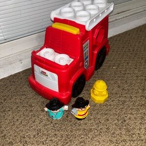 Fisher-Price Little People Red Fire Truck  Shape Sorter Toy